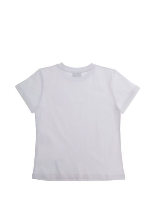 T-shirt bambina Moschino bianca con logo MOSCHINO KID-TEEN | HAM03PLAA0210101